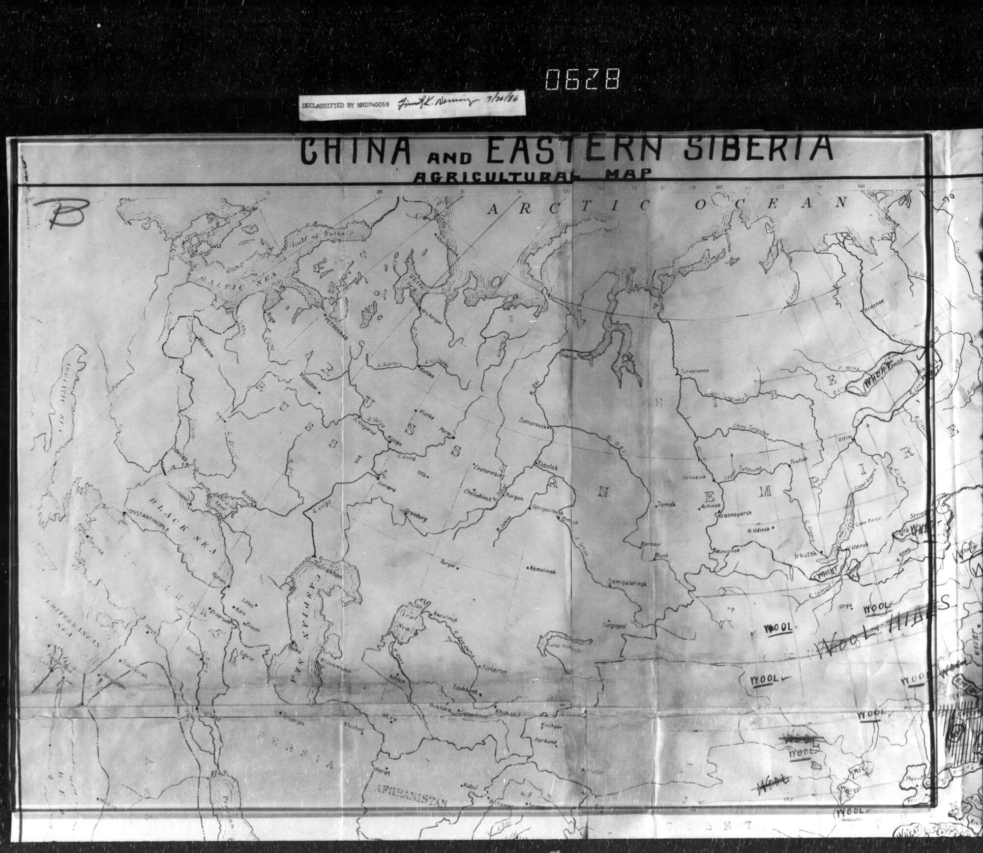 Agricultural Map - China and Eastern Siberia