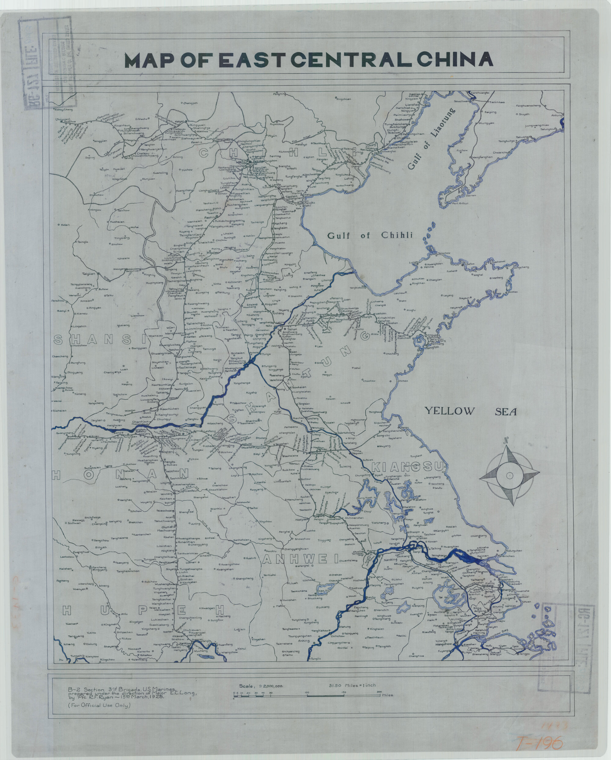 Map of East Central China