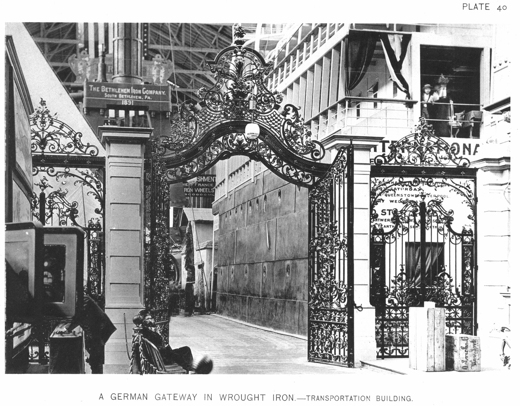 A German Gateway in Wrought Iron - Transportation Building