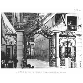 A German Gateway in Wrought Iron - Transportation Building