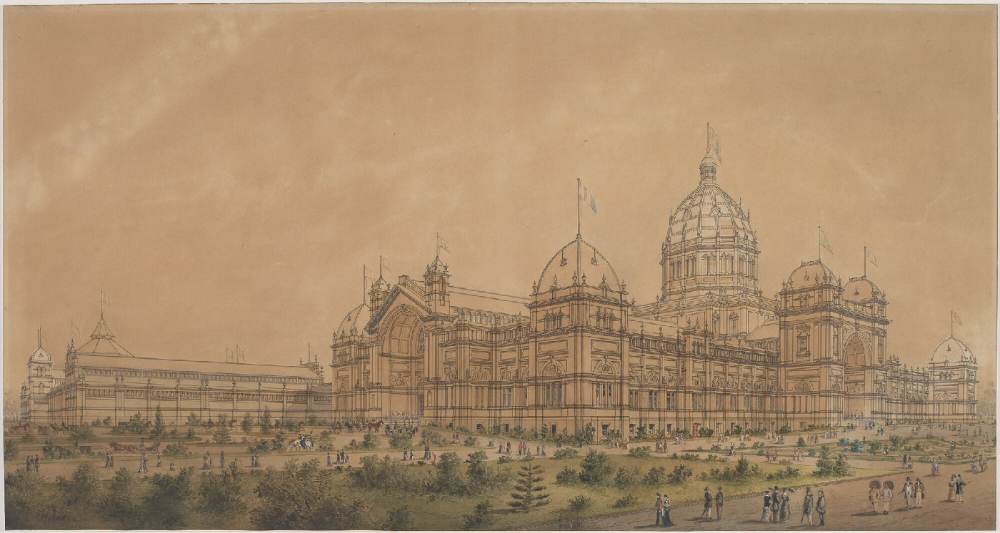 The Royal Exhibition Building, Melbourne, 1880
Public Domain
https://collections.museumsvictoria.com.au/items/253032